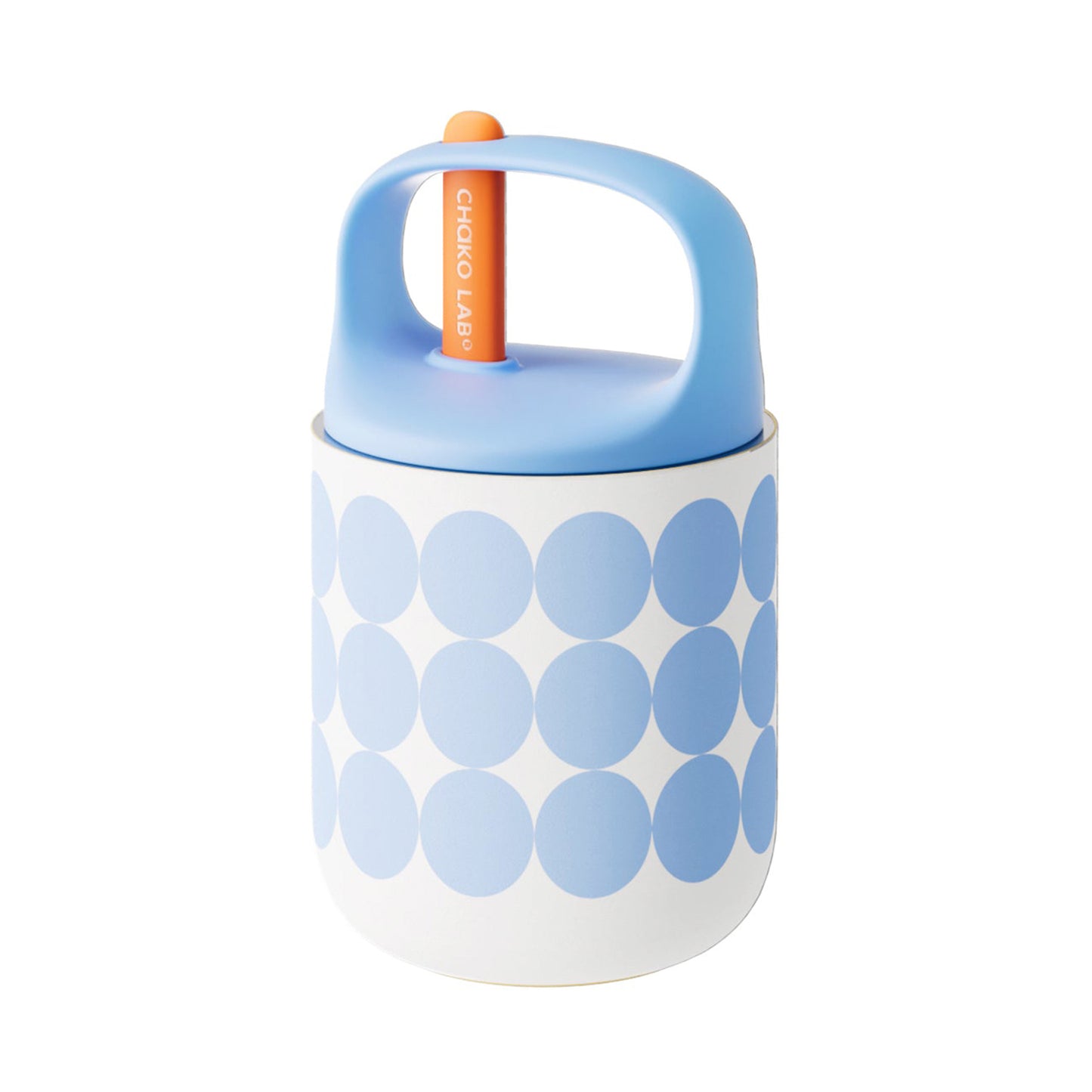 Chako Lab Baobao Food Cup Raspberry Oatmeal (White & Blue)