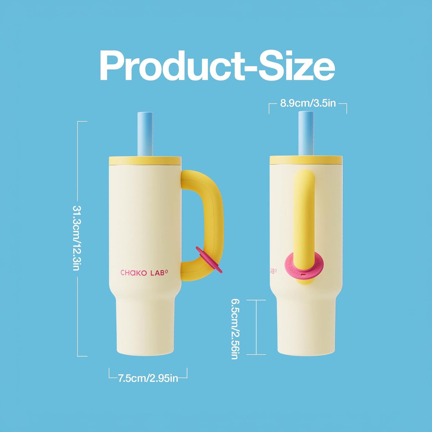 ChakoLab Bawang Tumbler Ceramic (White & Yellow)