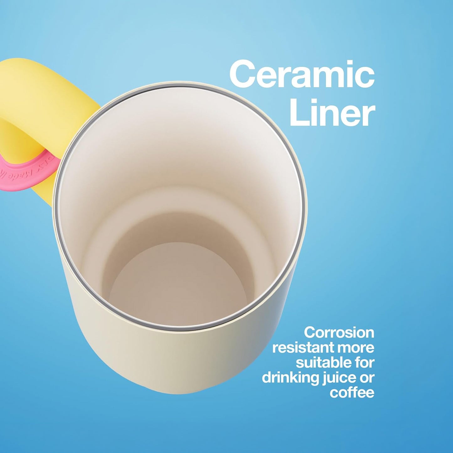 ChakoLab Bawang Tumbler Ceramic (White & Yellow)