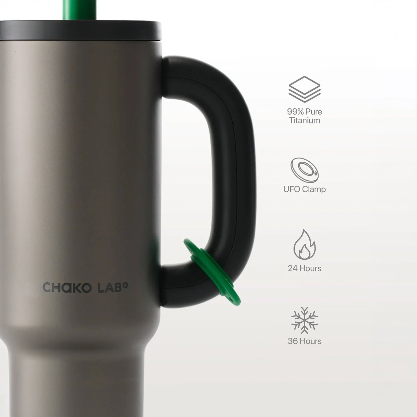 Chako Lab Bawang Tumbler Titanium (Matte Black)