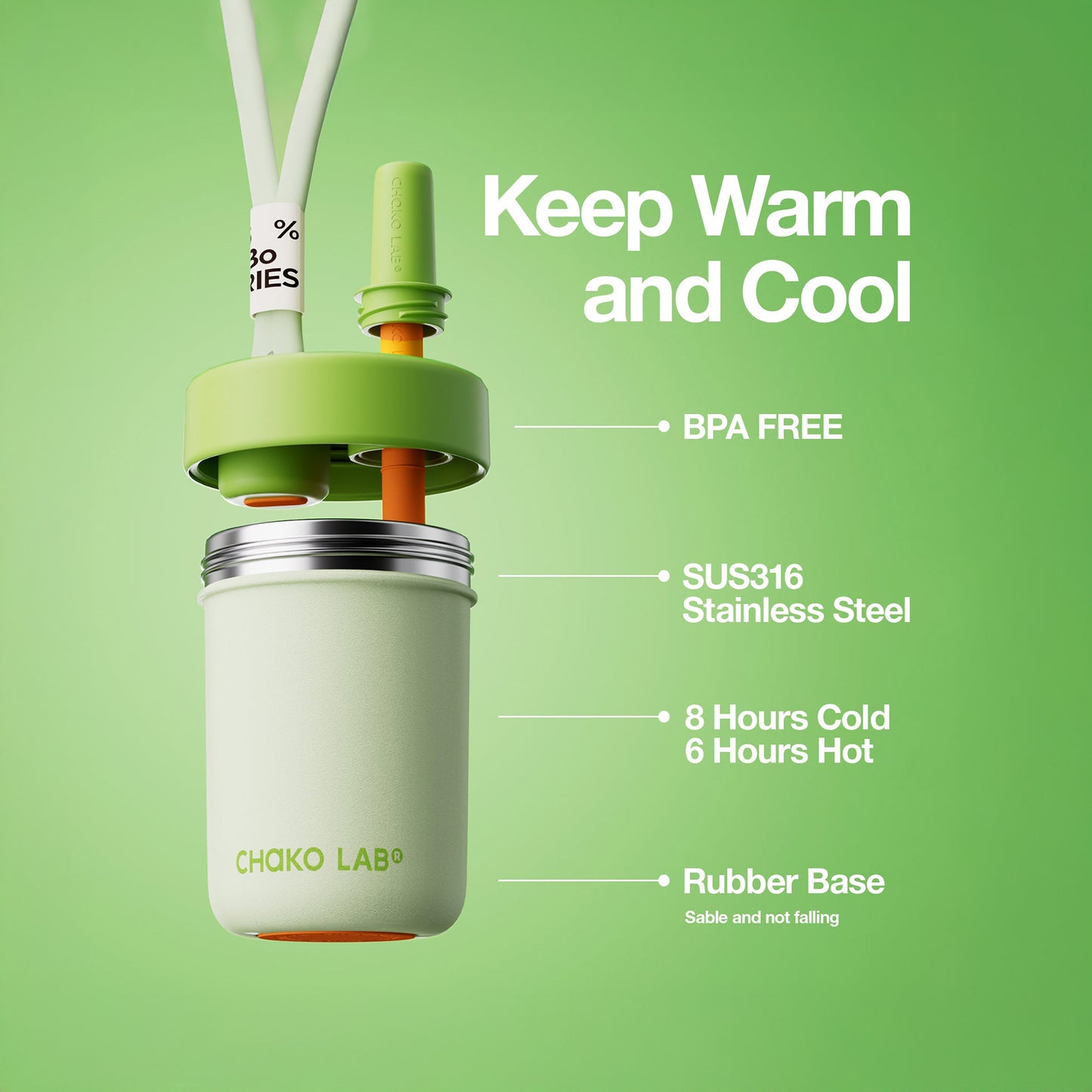 Chako Lab BoBo Tumbler Cup (Green)