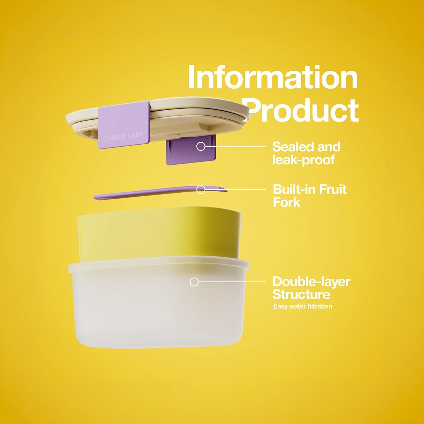 Chako Lab Fruit Box (Lemon Yellow)