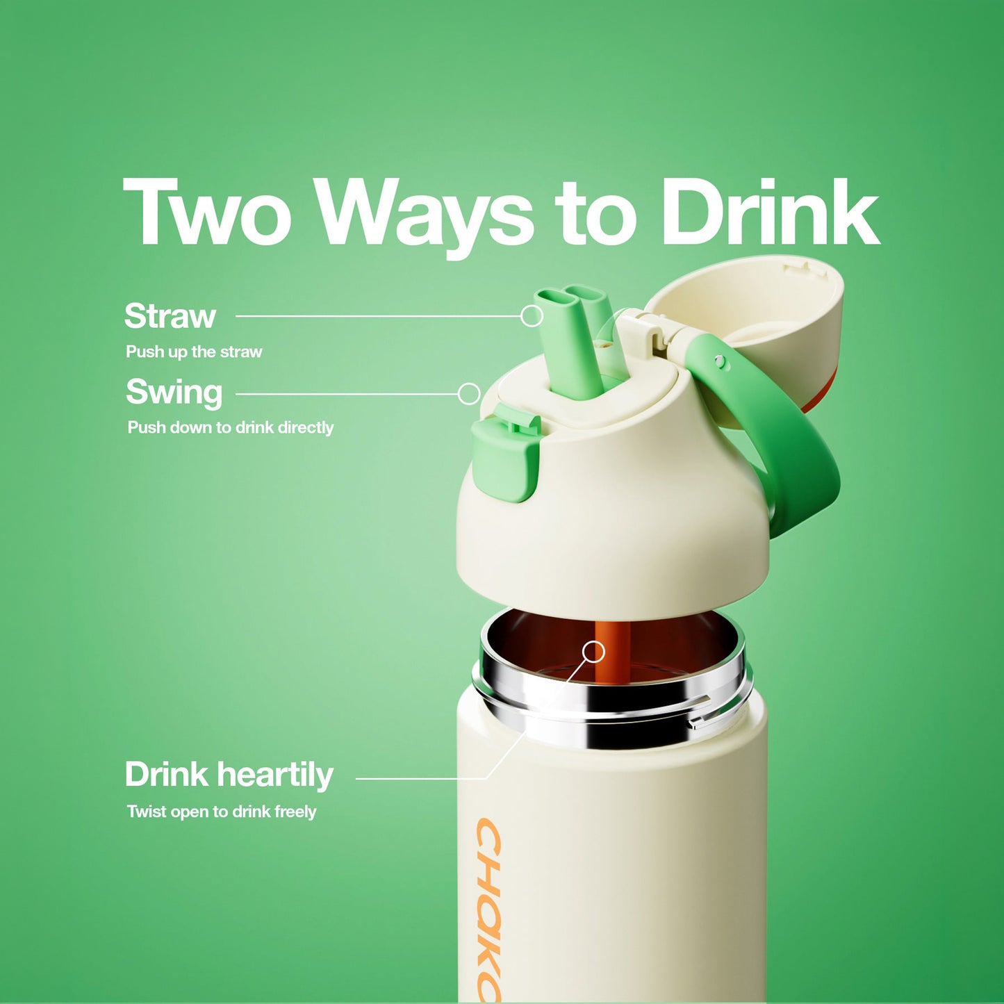 Chako Lab Kada Bottle 550ml (Mini Cantaloupe)