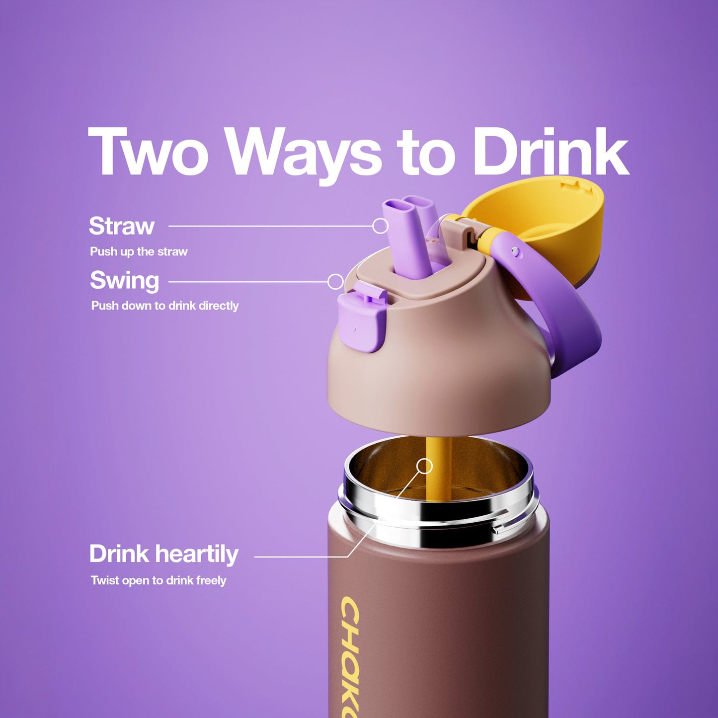 Chako Lab Kada Bottle 550ml (Taro Coco)