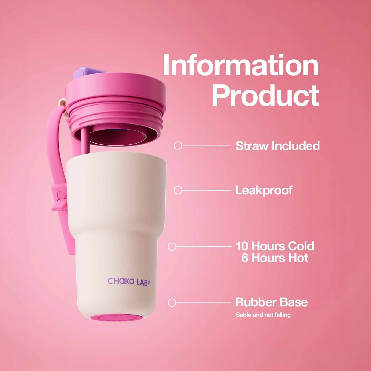 Chako Lab Twist Tumbler (Pink & Purple)