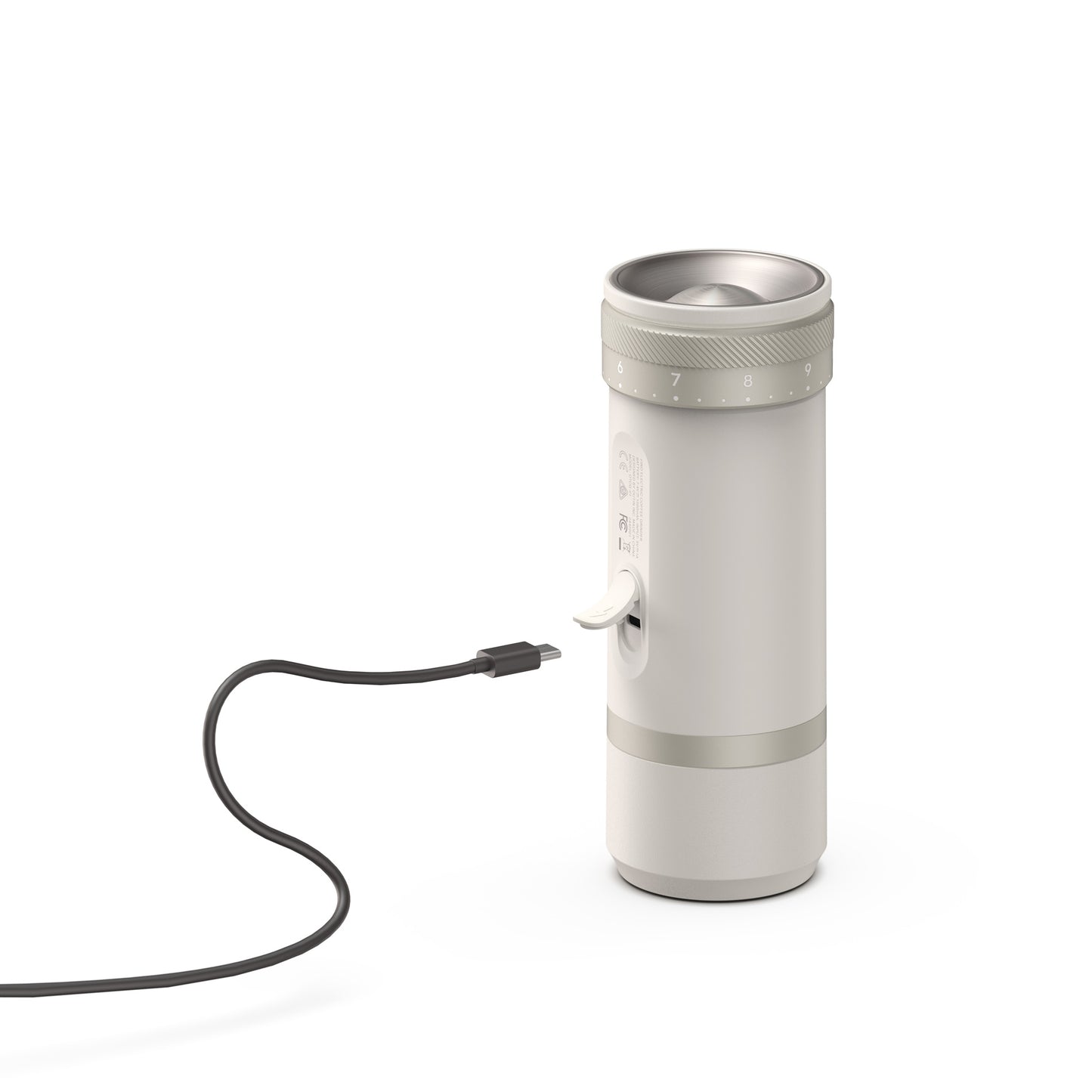 OutIn Fino Portable Coffee Grinder Machine (Sand Stone White)