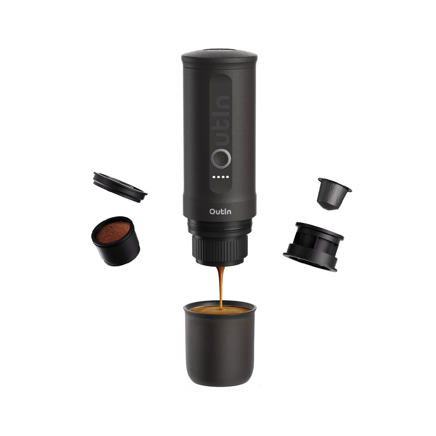 OutIn Nano Portable Espresso Machine (Space Gray)