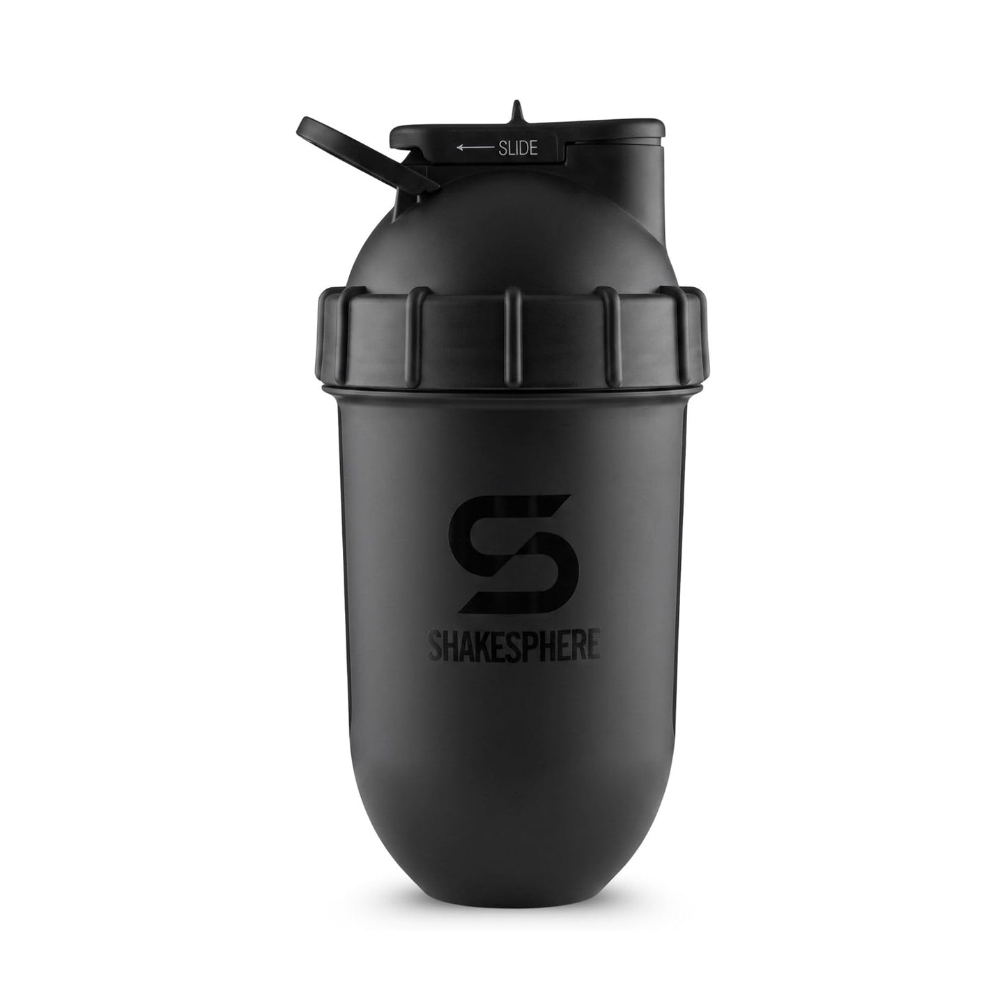 ShakeSphere Tumbler View سعة 700 مل (أسود مطفأ - نافذة سوداء)
