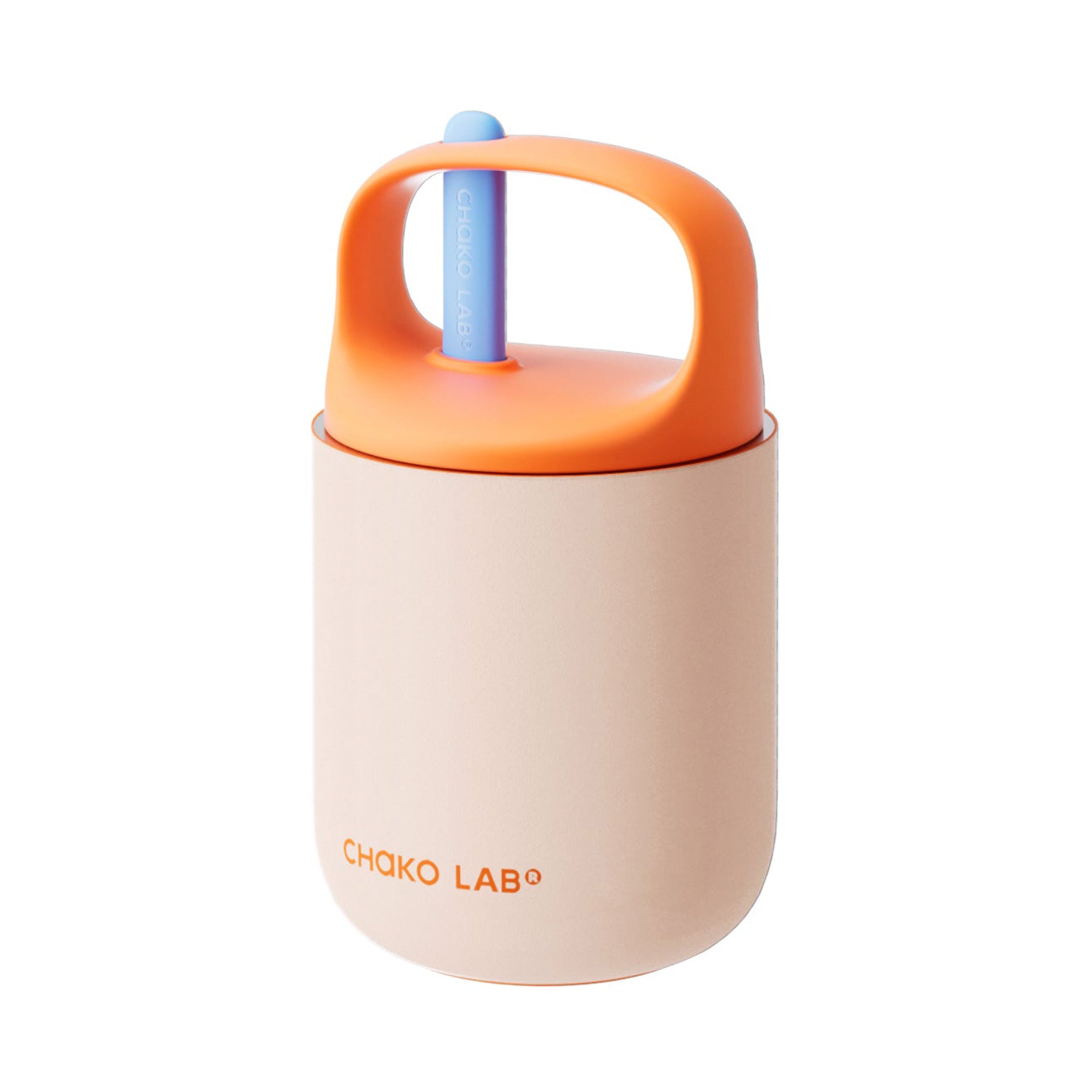 Chako Lab Baobao Food Cup Raspberry Oatmeal (Pink & Orange)
