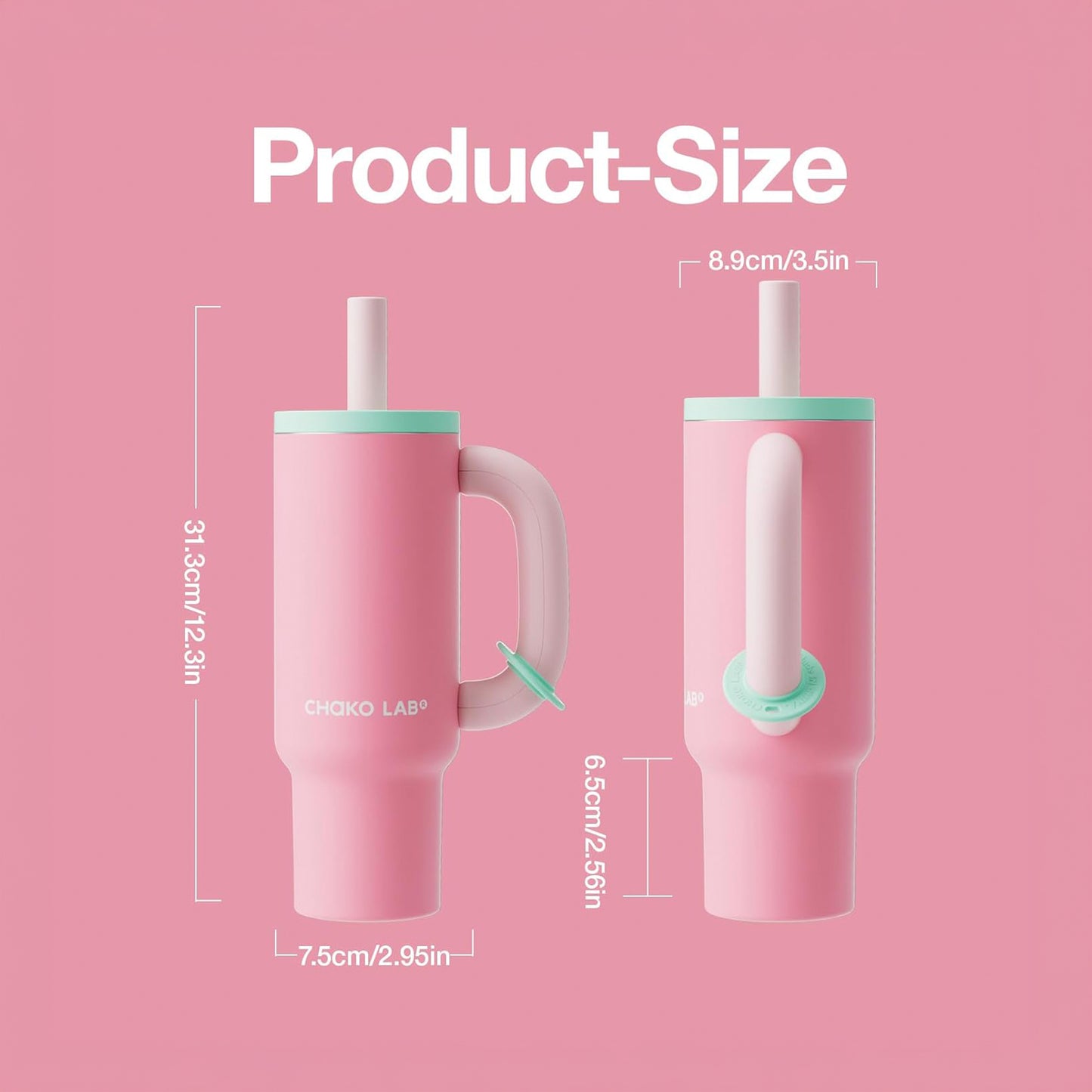 ChakoLab Bawang Tumbler Ceramic (Pink & Mint)