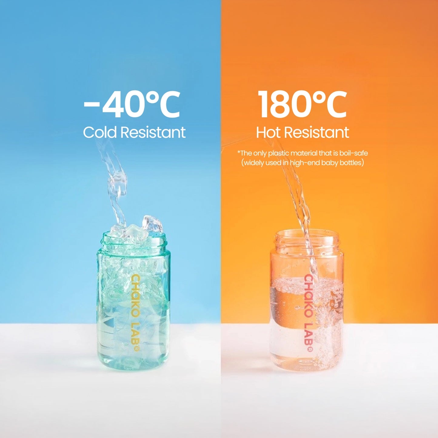 Chako Lab Kada Bottle 550ml PPSU (Pink & Green)