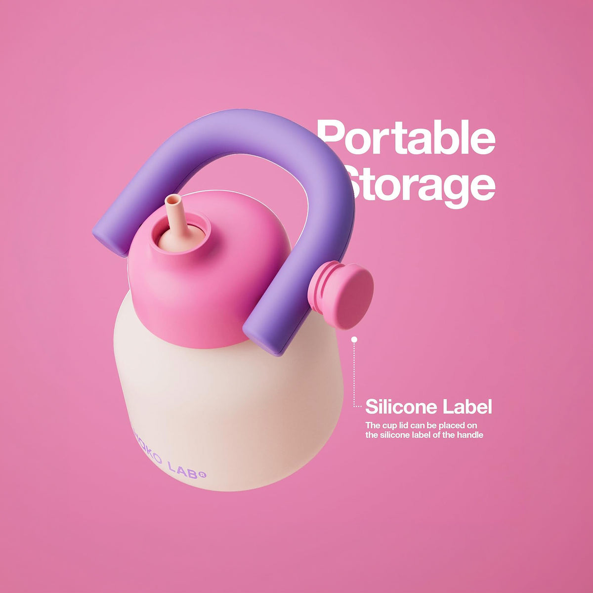 CHAKOLAB LinLin Ceramic Kettle (Pink & Purple)