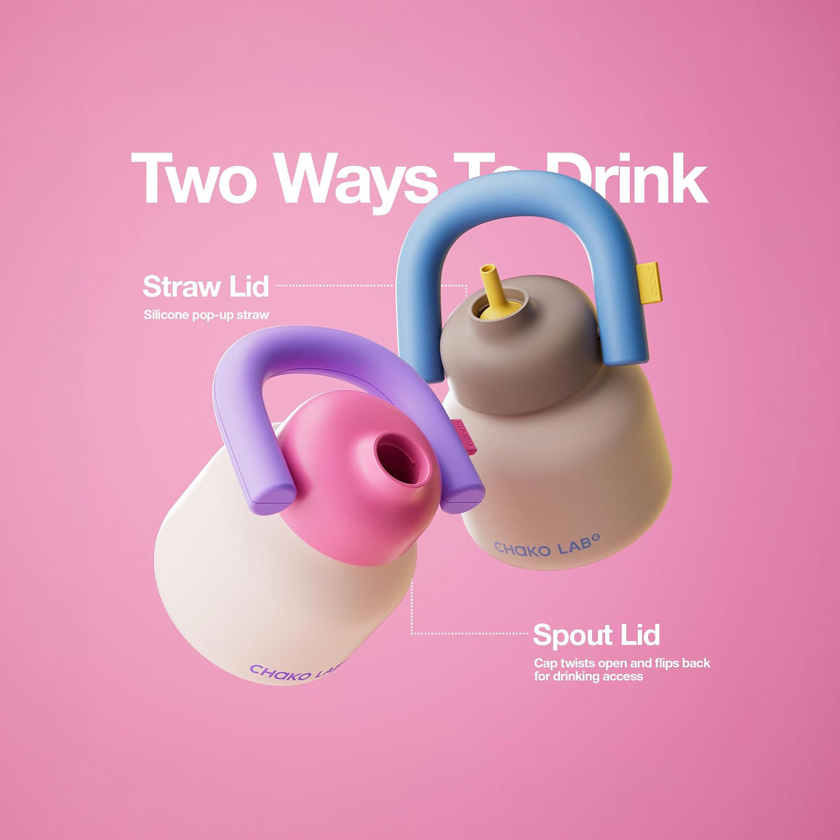 CHAKOLAB LinLin Ceramic Kettle (Pink & Purple)