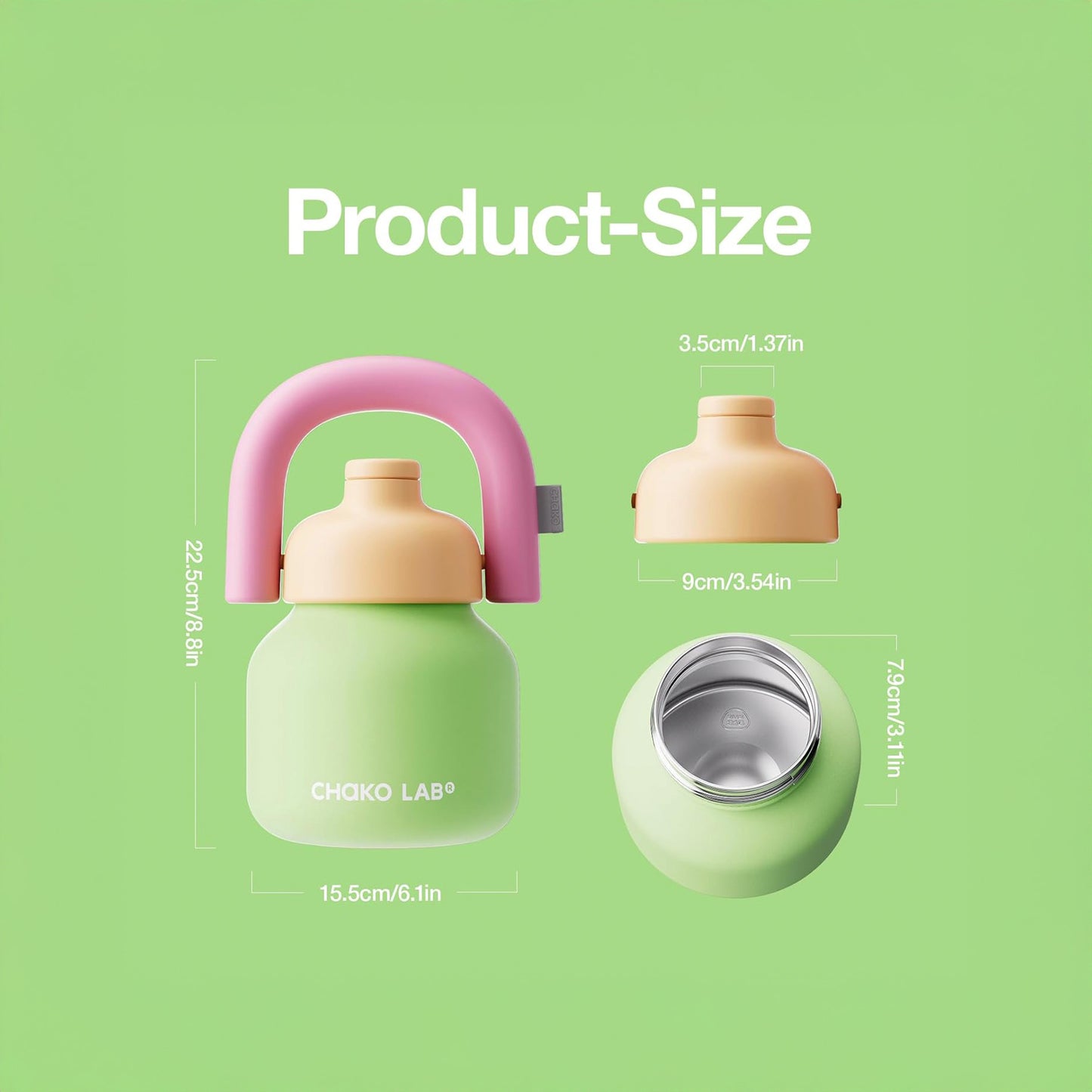 Chako Lab LinLin Kettle (Green & Pink)