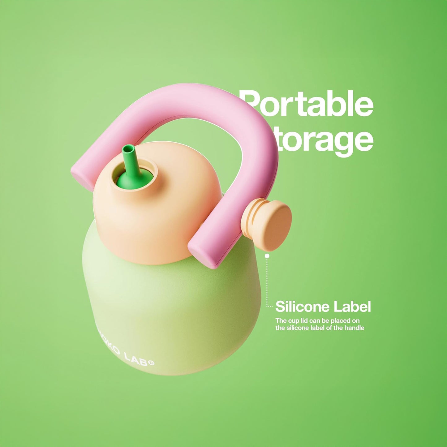 Chako Lab LinLin Kettle (Green & Pink)