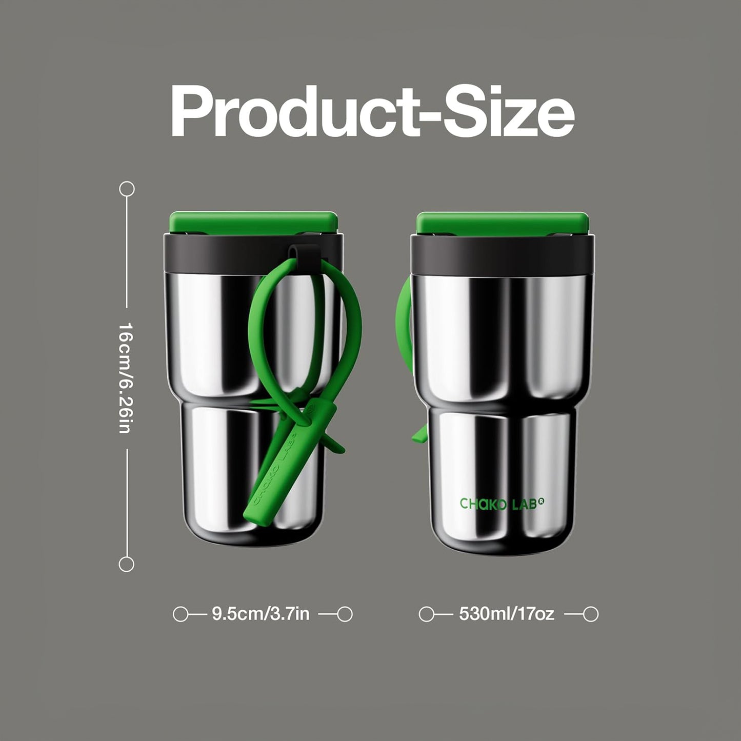 Chako Lab Twist Tumbler (Black & Green)