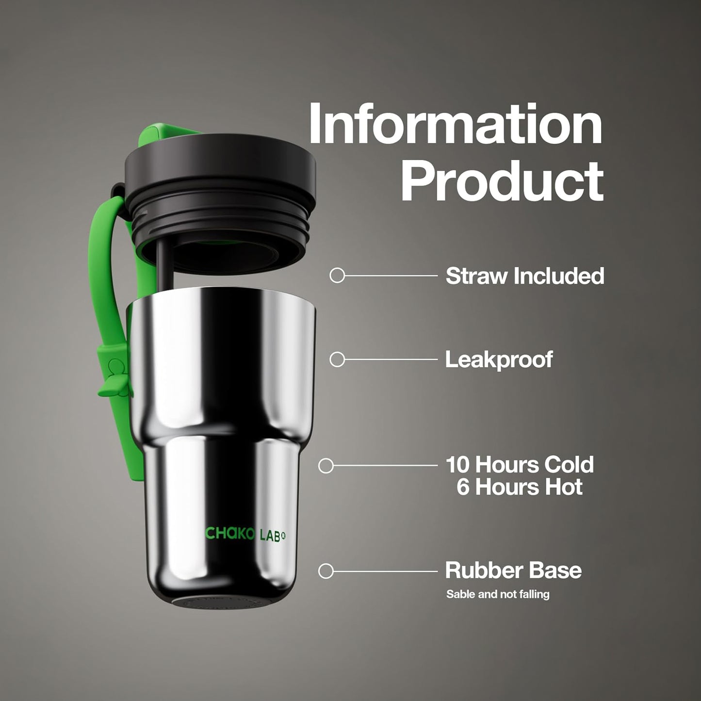 Chako Lab Twist Tumbler (Black & Green)