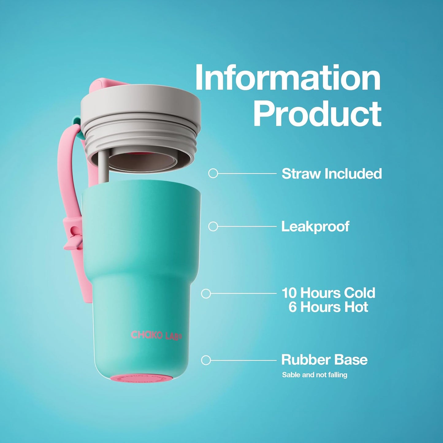 Chako Lab Twist Tumbler (Blue & Pink)