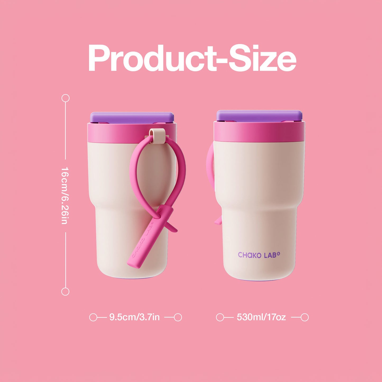 Chako Lab Twist Tumbler (Pink & Purple)