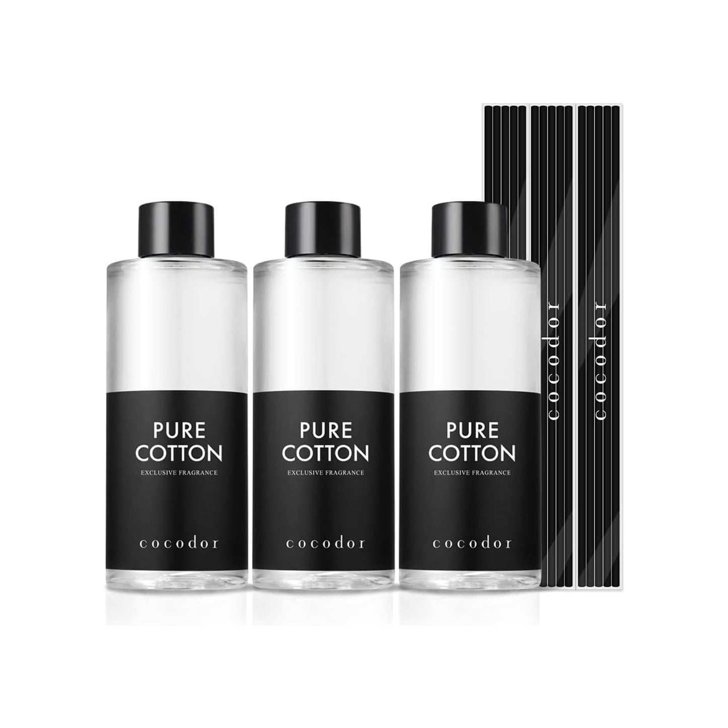 Cocodor Diffuser Refill 200ml 3 Pack Pure Cotton