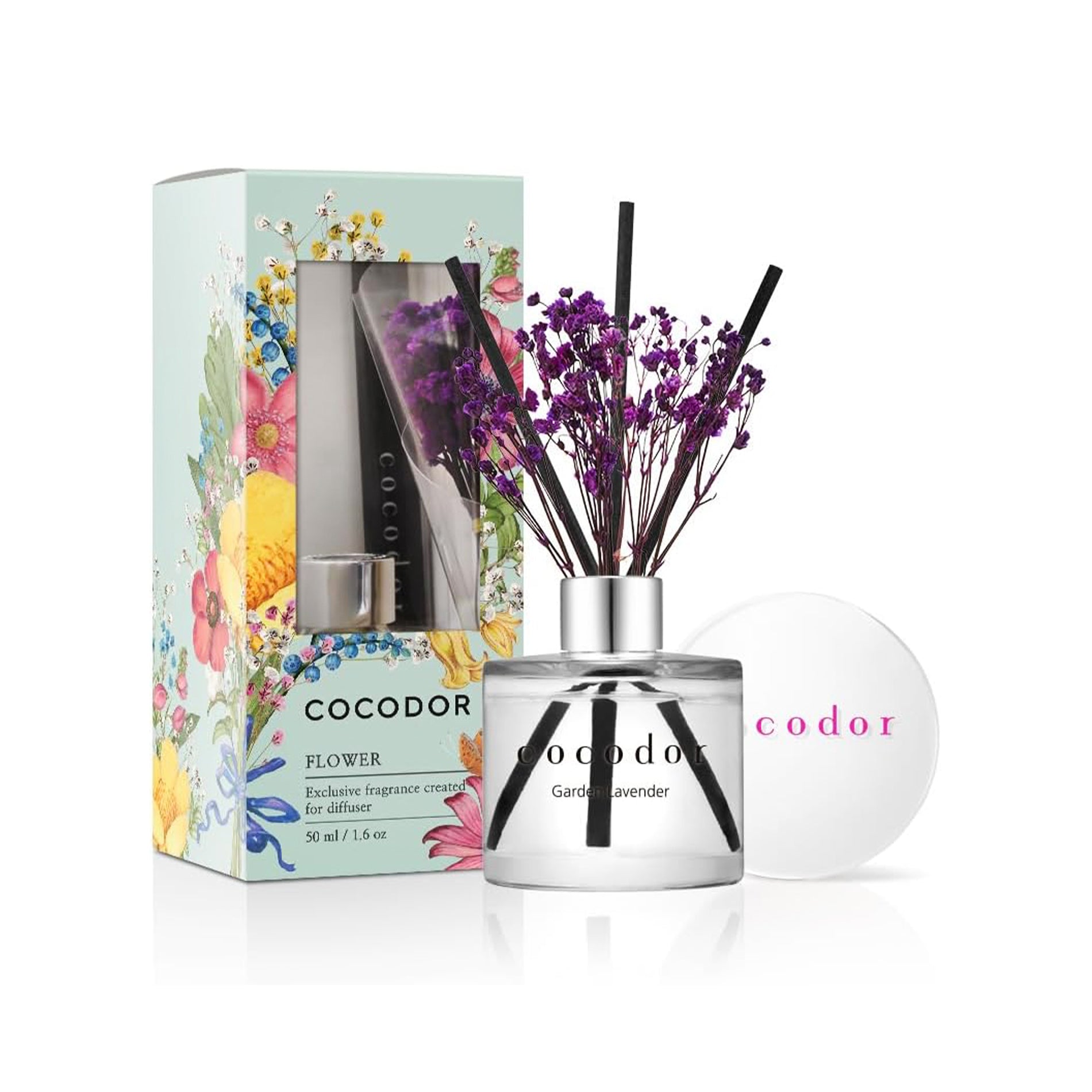 Cocodor Real Flower Diffuser - Garden Lavender 50ml