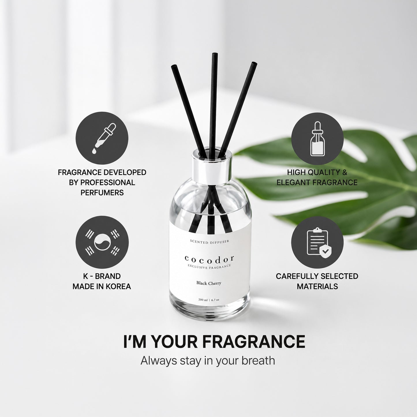 Cocodor White Label Reed Diffuser - White Musk 200ml