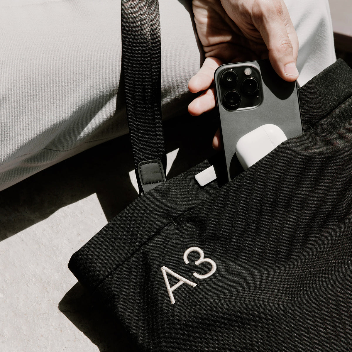 Memobottle A3 Daily Bag (Black Ash)