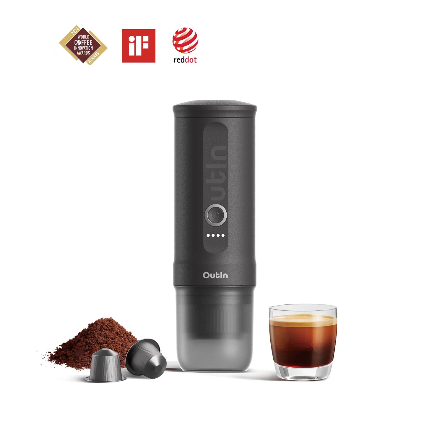 OutIn Nano Portable Espresso Machine (Space Gray)