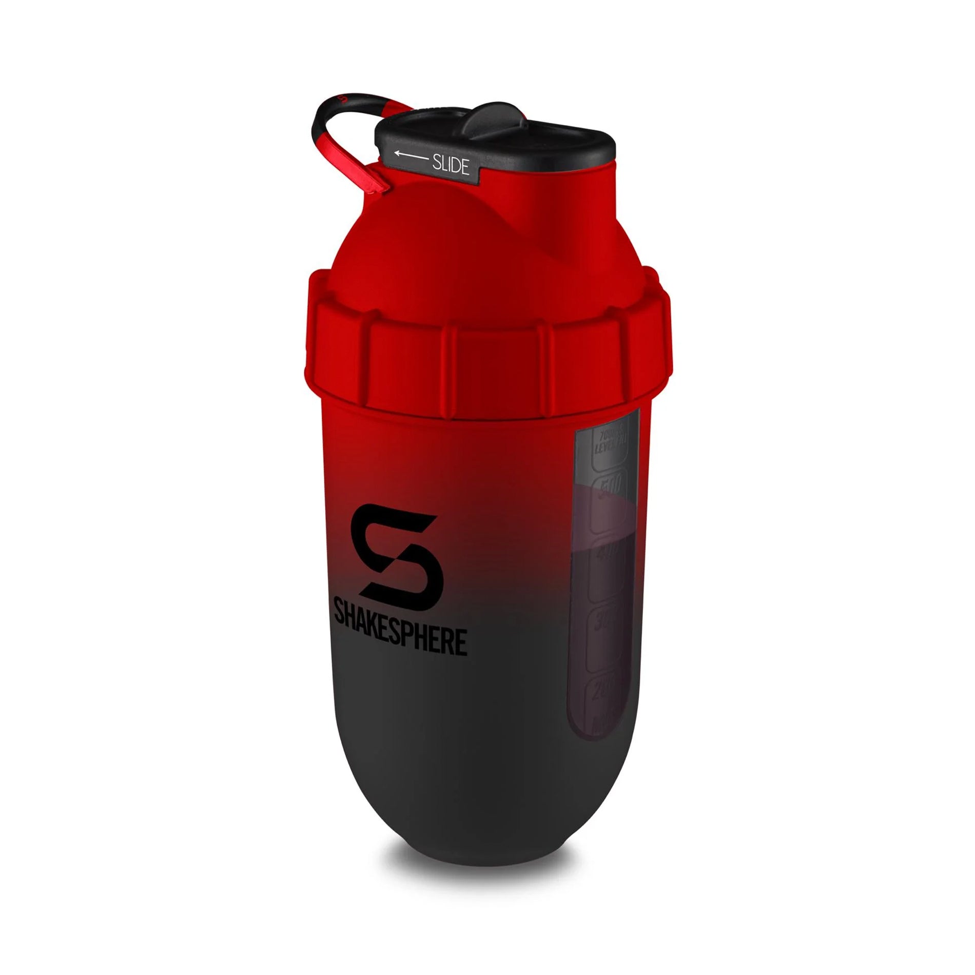 ShakeSphere Tumbler Cooler Shaker 700ml (Omber Red - Black Window)