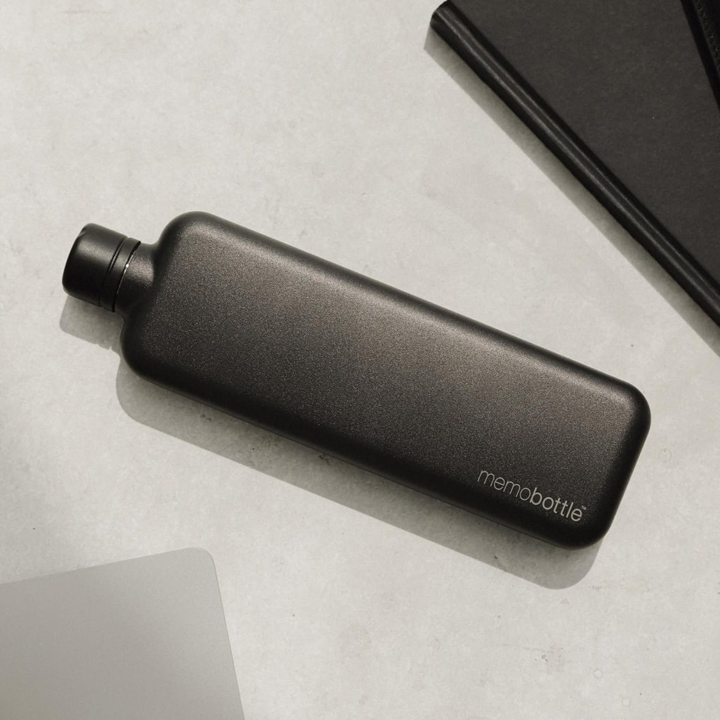 Slim Stainless Steel Memobottle Black